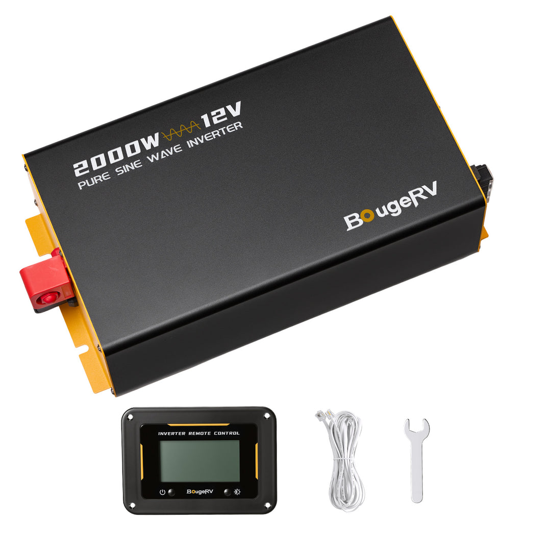 BougeRV 2000W 12V Pure Sine Wave Inverter