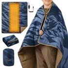 BougeRV 12V Portable Heated Blanket (Blue)