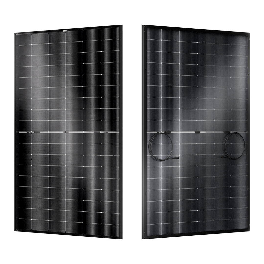 BougeRV 400 Watt N-Type Rigid Bifacial 16BB Mono Solar Panel