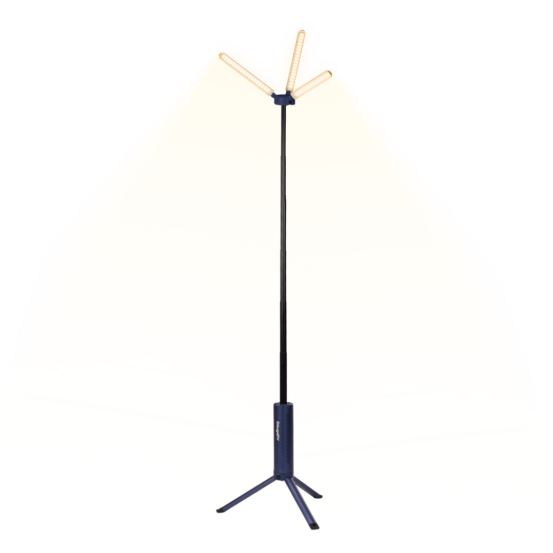 BougeRV New T1 Portable Telescopic Camping Light (Blue)