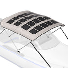 bimini boat with solar panels