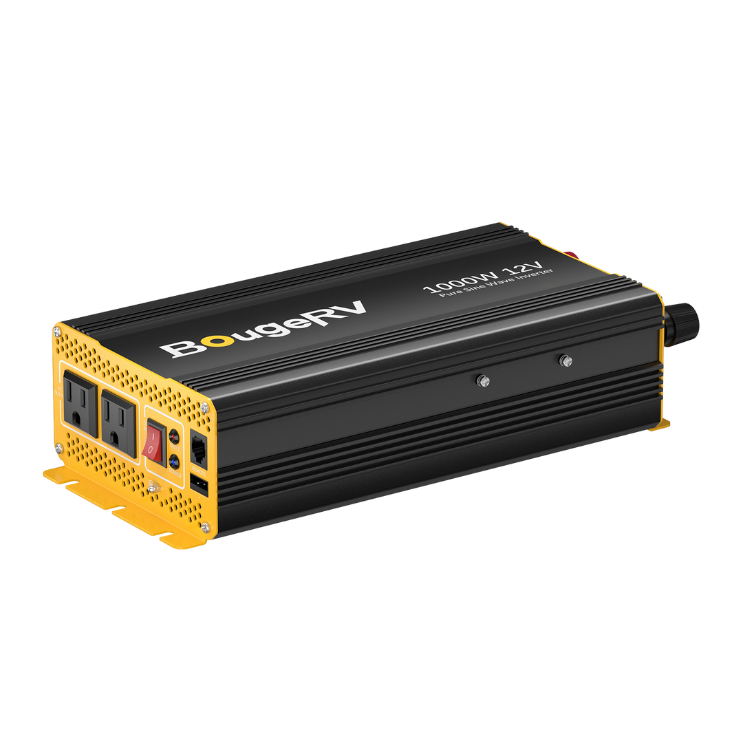 BougeRV 1000W 12V Pure Sine Wave Inverter with Bluetooth
