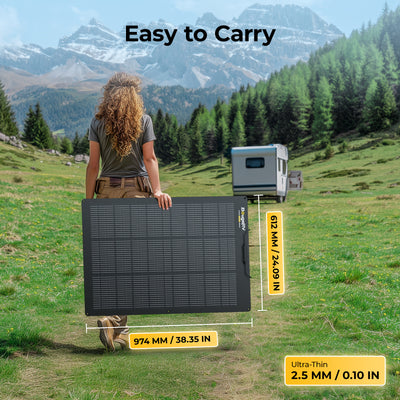 BougeRV Arch Pro flexible solar panel for camping