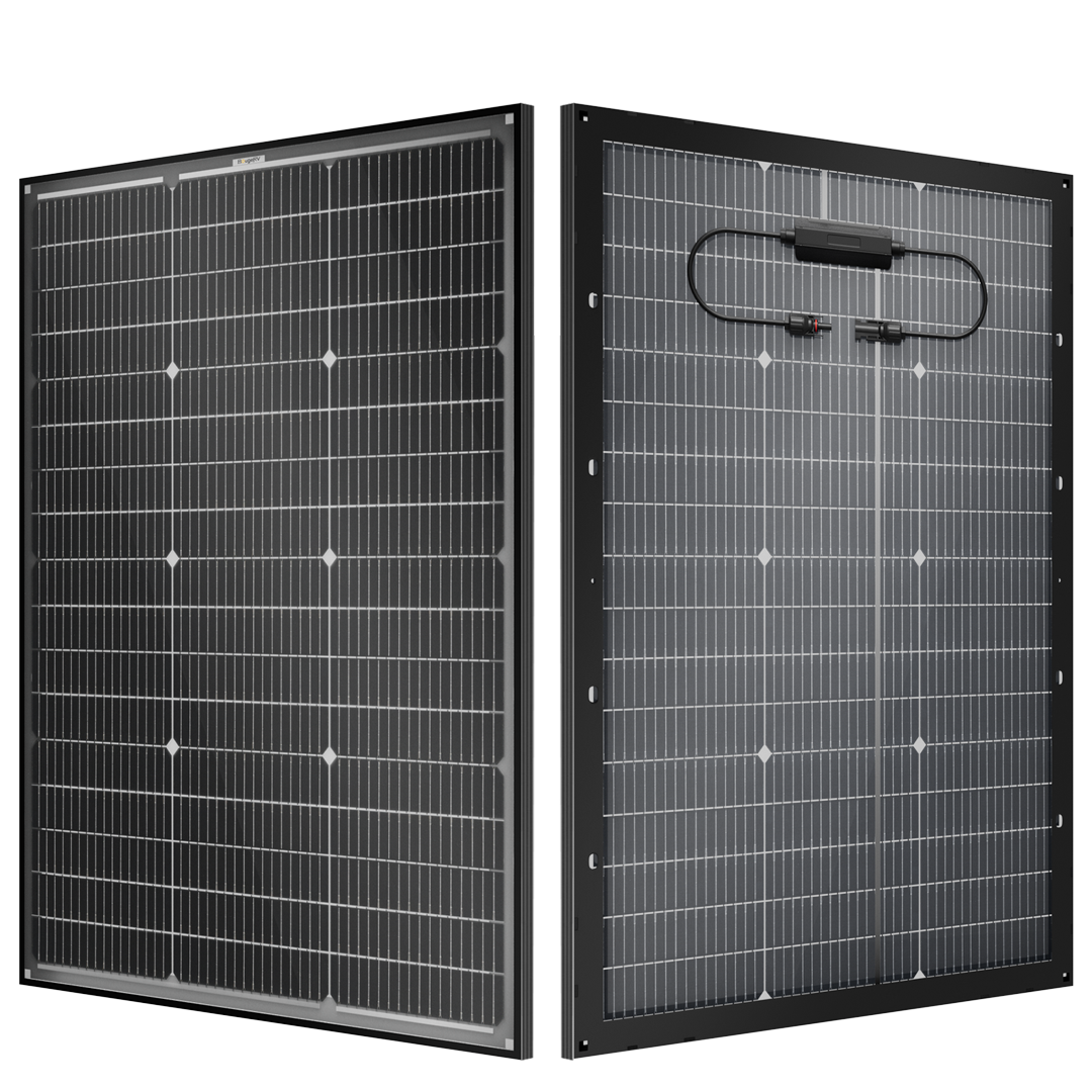 BougeRV 16BB N-Type 100 Watt Bifacial Solar Panel
