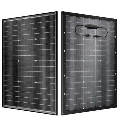 BougeRV 16BB N-Type 12V/24V 100 Watt Bifacial Solar Panel