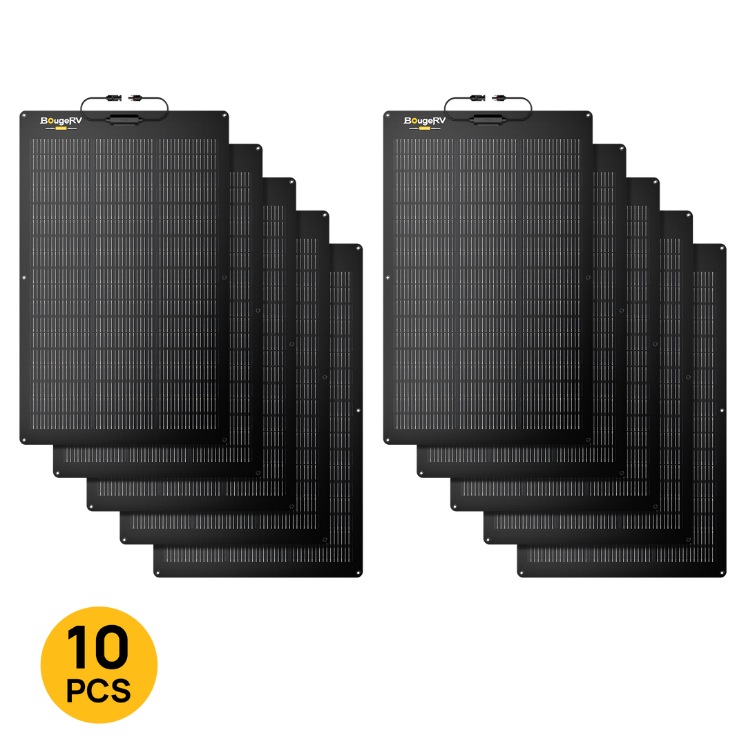 BougeRV Arch 2.0 200W N-Type Fiberglass Flexible Solar Panel