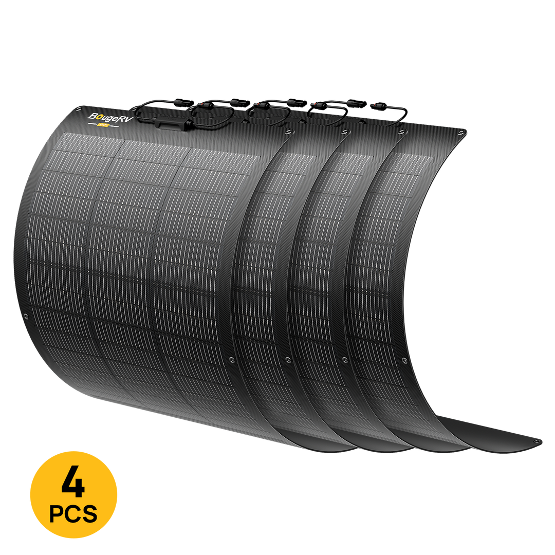 BougeRV Arch 2.0 100W N-Type Fiberglass Flexible Solar Panel