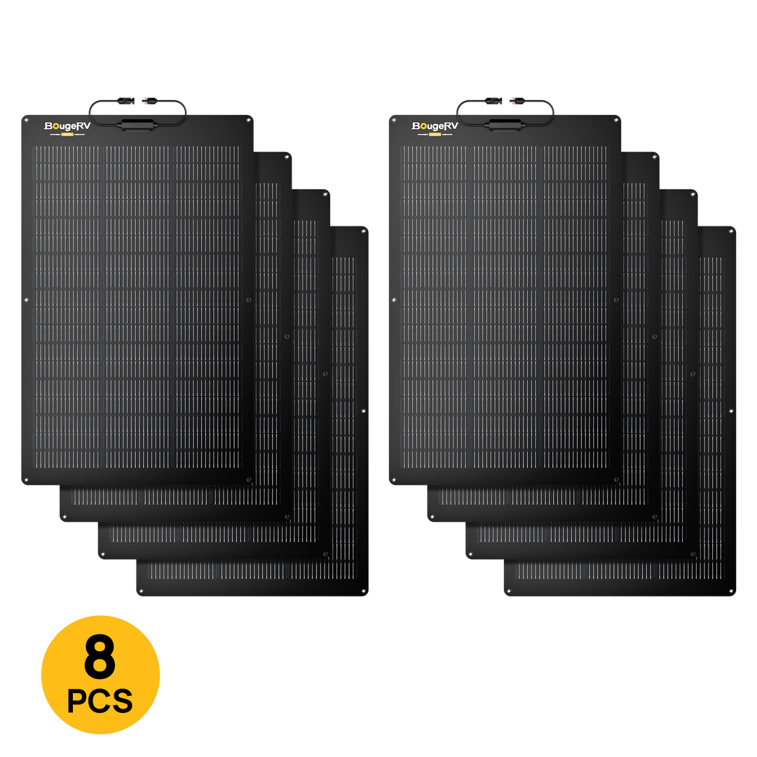 BougeRV Arch 2.0 100W N-Type Fiberglass Flexible Solar Panel