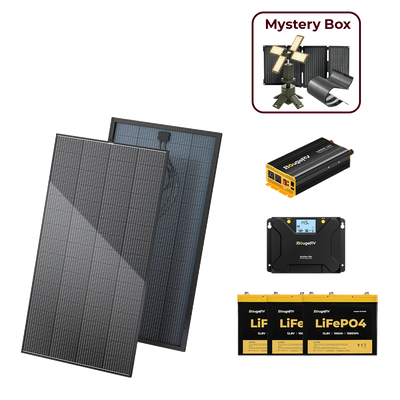 BougeRV 12V 600W High Watt Rigid Solar System Kit