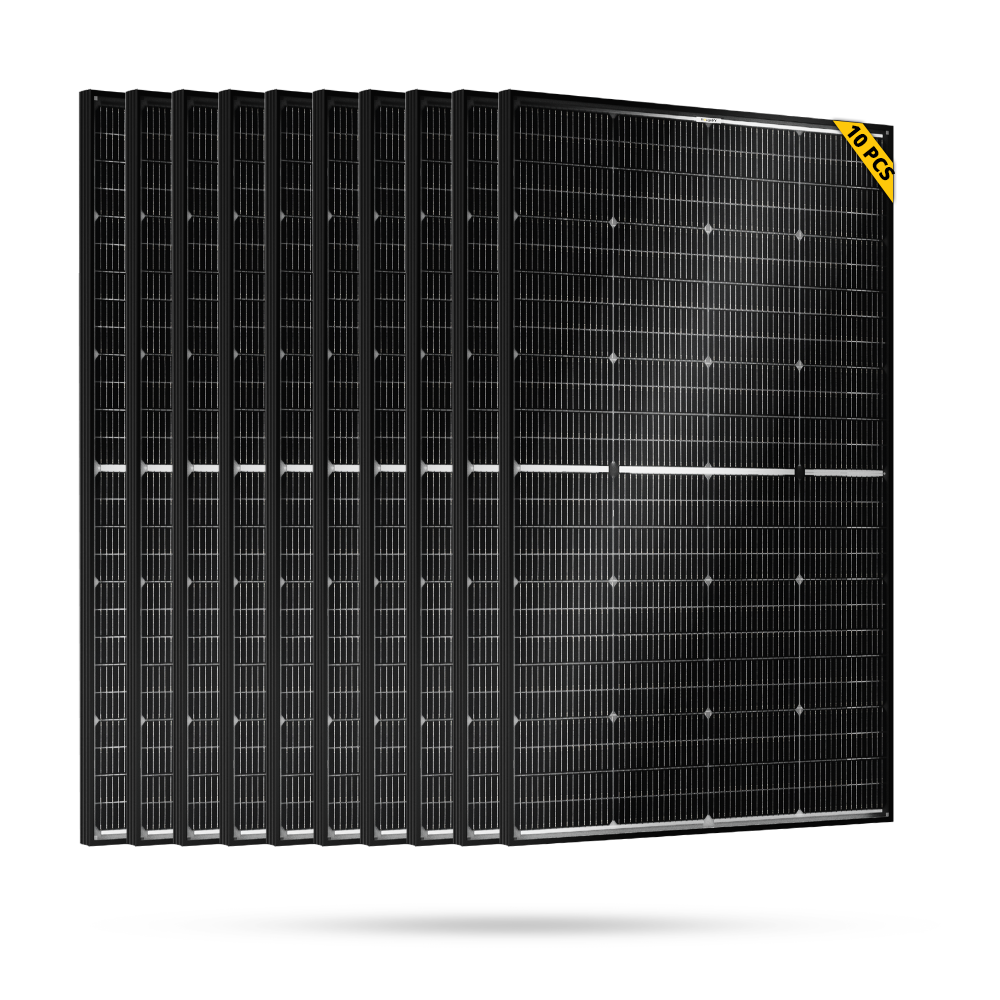 BougeRV N-Type 1200 Watts 16BB 12V/24V Bifacial Solar Panel