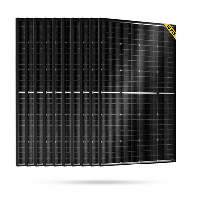 BougeRV N-Type 1200 Watts 16BB 12V/24V Bifacial Solar Panel