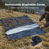 BougeRV 12V heated blanket with removable washable cover for easy care after camping and outdoor adventures