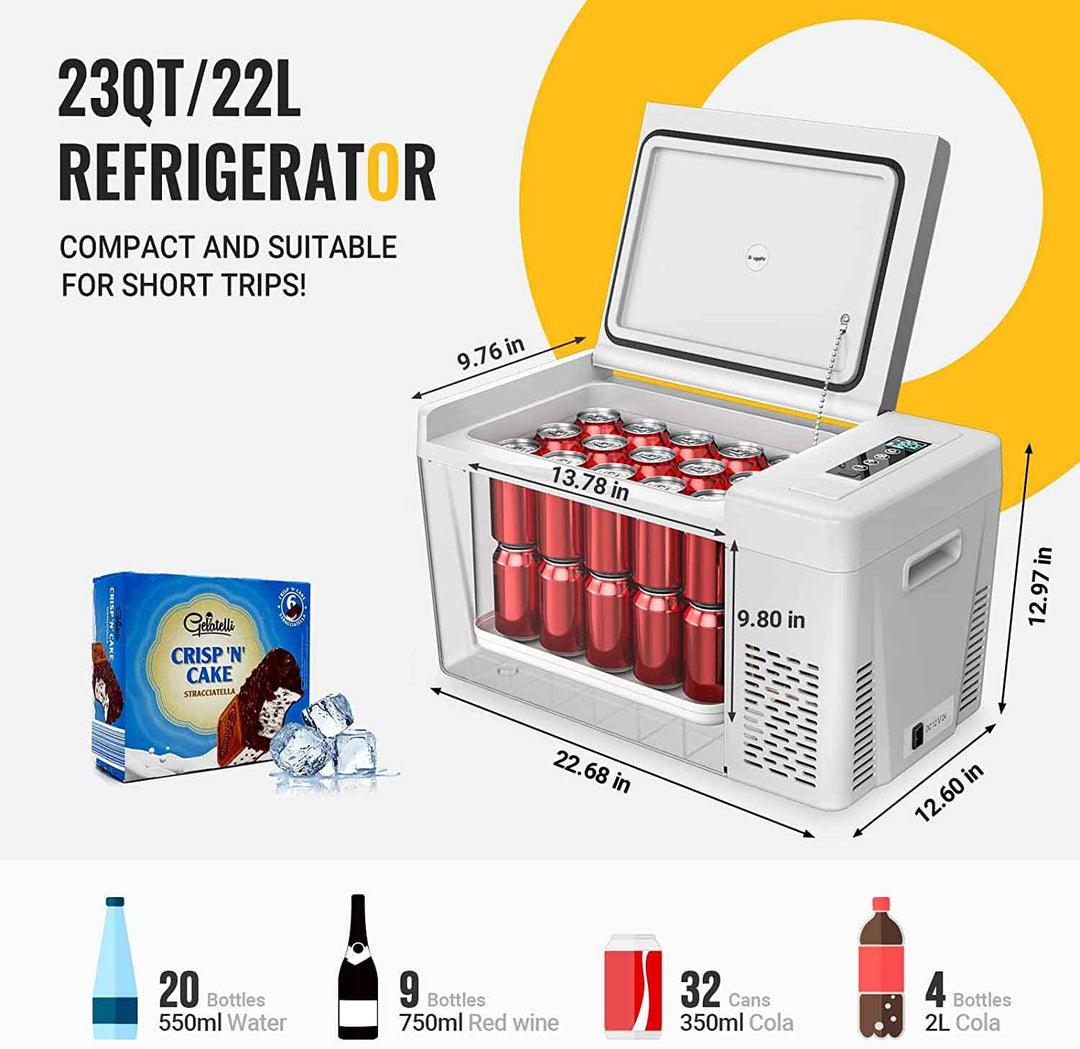12V 23 Quart Portable Fridge(Refurbished)