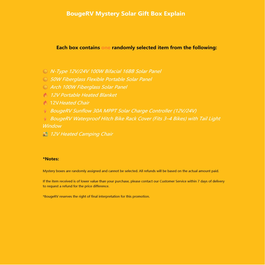 BougeRV Mystery Solar Gift Box