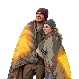 BougeRV 12V portable heated blanket with 48W heating