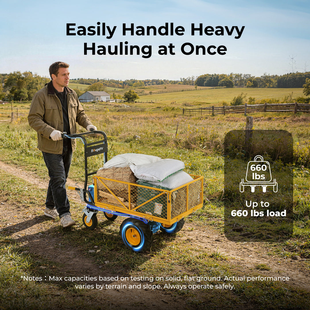 BougeRV GC660 Electric Utility Garden Cart