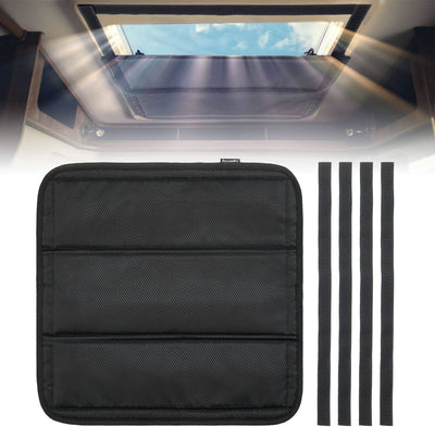 BougeRV RV Skylight Vent Cover, Magnetic Foldable Camper Window Sun Shade
