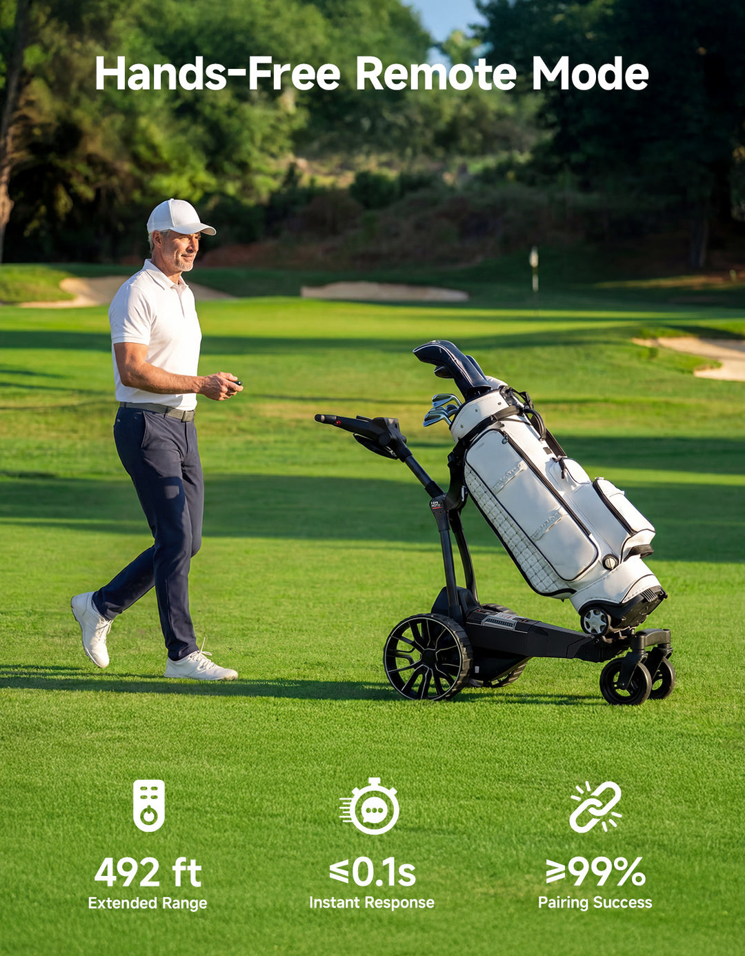 KEMIMOTO ApexR Electric Golf Push Cart