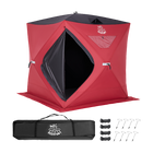 DEERFAMY Single-Layer Insulated Ice Fishing Shelter Portable Tent(3-4 People)