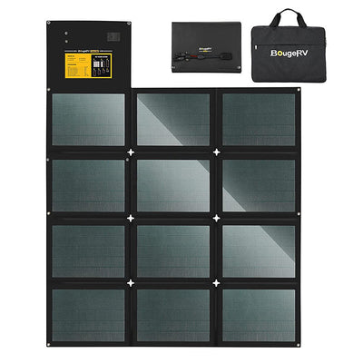 100W CIGS Portable Solar Blanket with 286Wh Fast Charging Power Station Kit