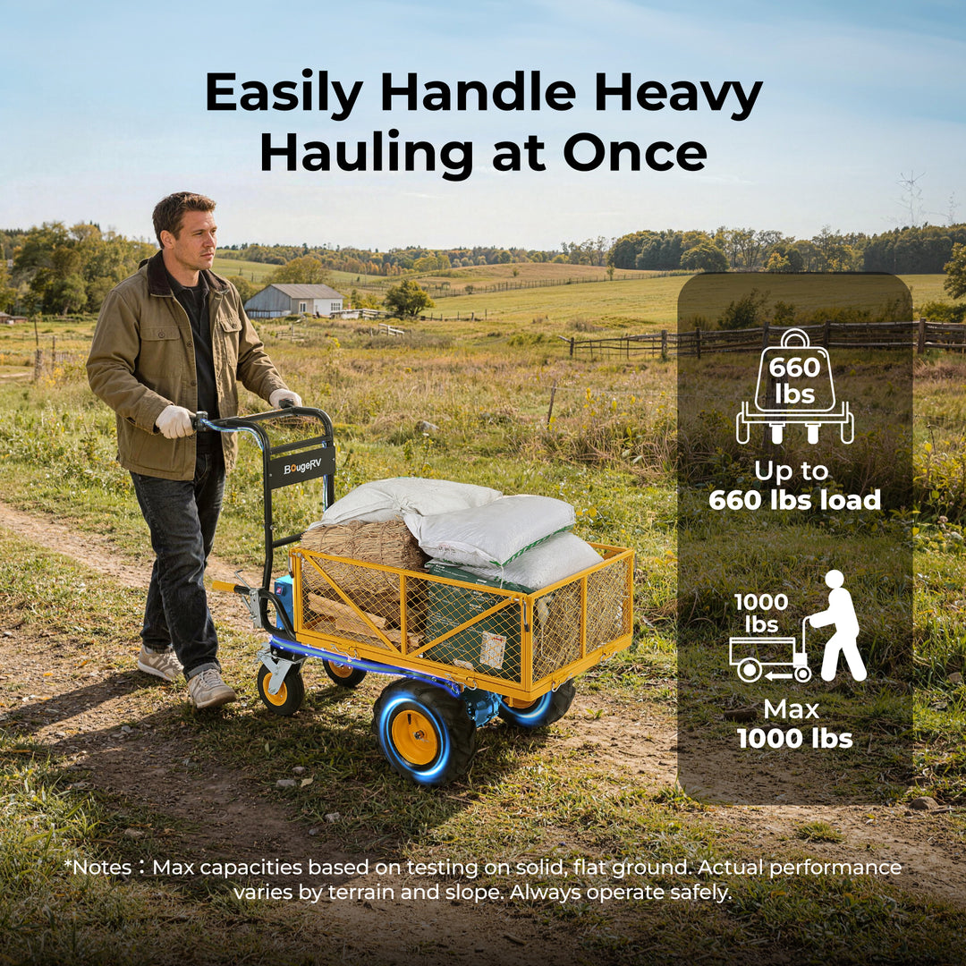 BougeRV GC660 Electric Utility Garden Cart