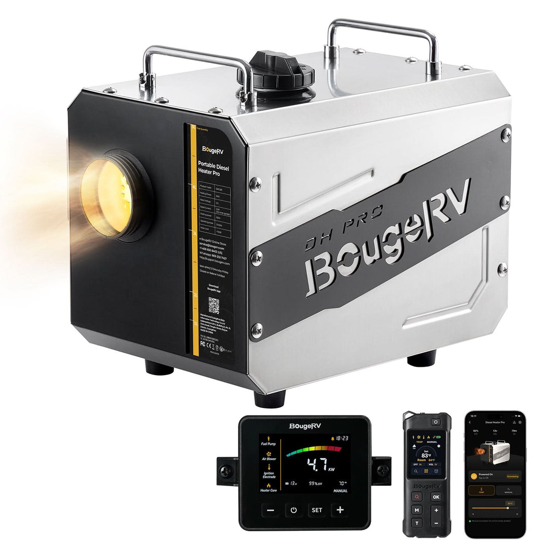 BougeRV New PRO Outdoor Portable Diesel Heater