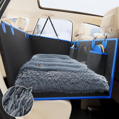 JOYTUTUS Back Seat Extender for Dogs with Dog Bed Mat