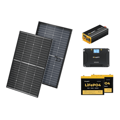 BougeRV 12V 400 Watt Rigid Solar System Kit