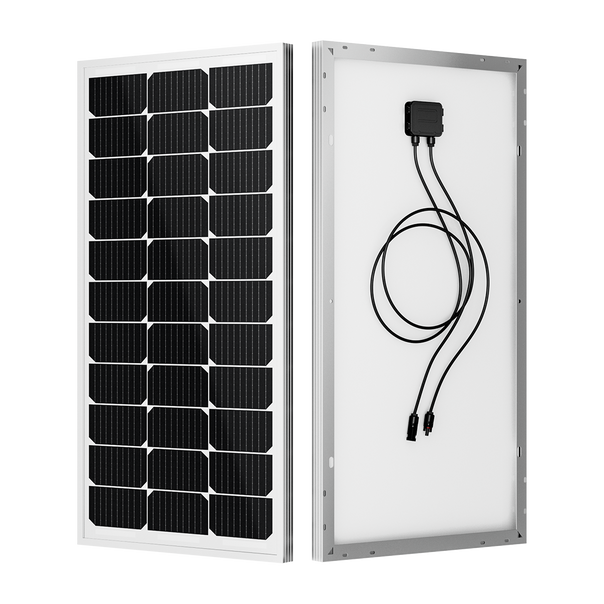 BougeRV 100W 12V 9BB Mono Solar Panel (Refurbished)