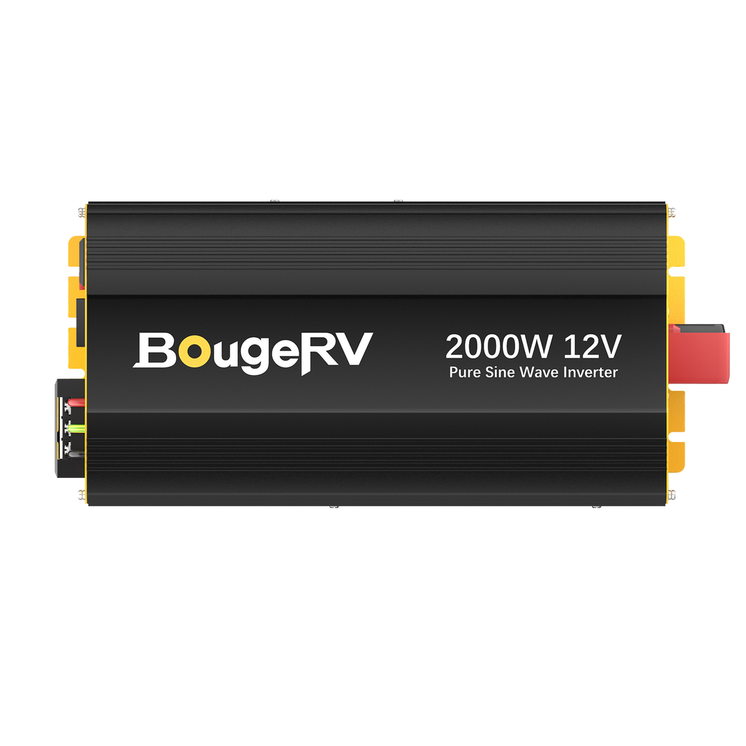 BougeRV 2000W 12V Pure Sine Wave Inverter with Bluetooth