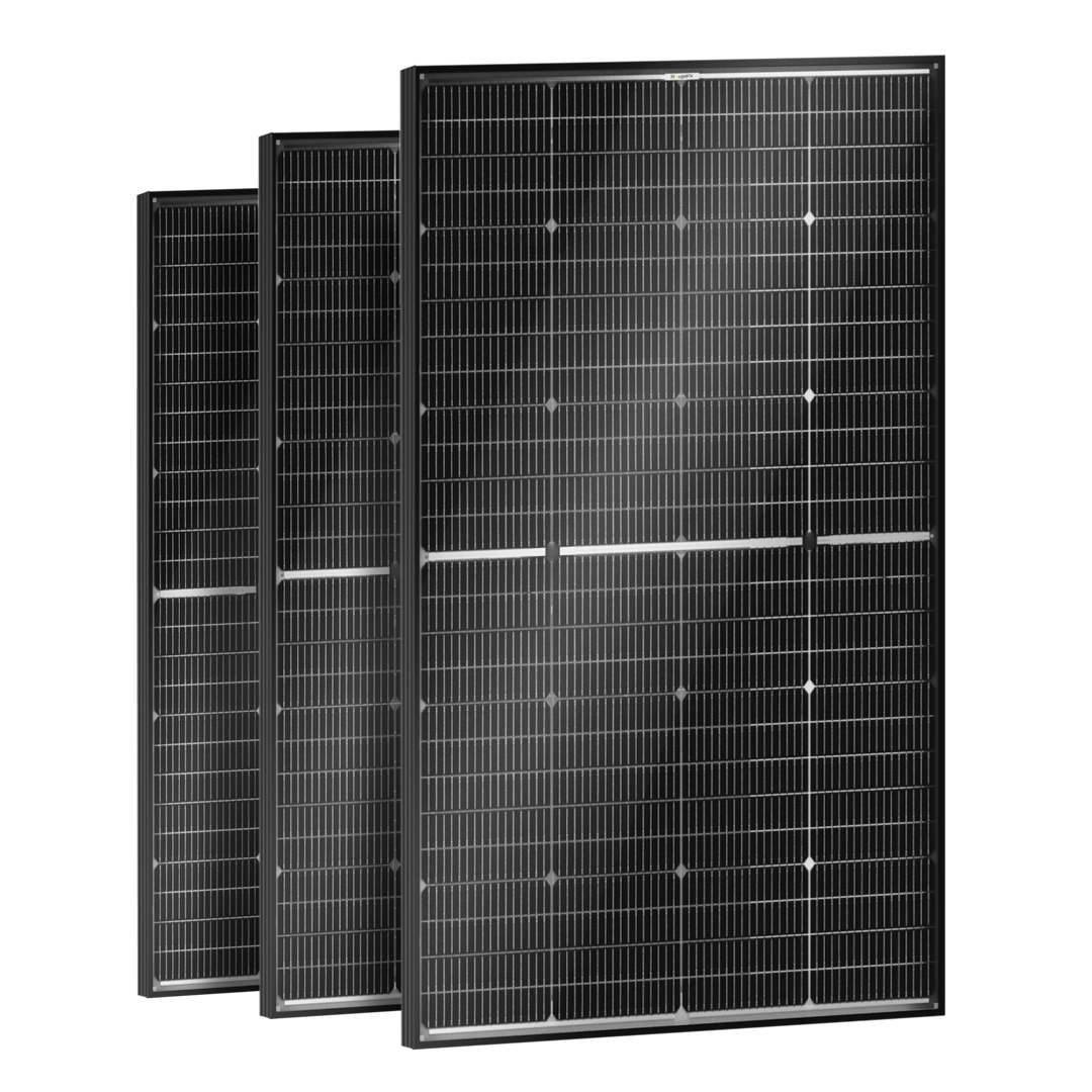 BougeRV N-Type 12V 200 Watt Bifacial 16BB Solar Panel(Refurbished)