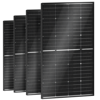 BougeRV N-Type 12V/24V 200 Watt Bifacial 16BB Solar Panel
