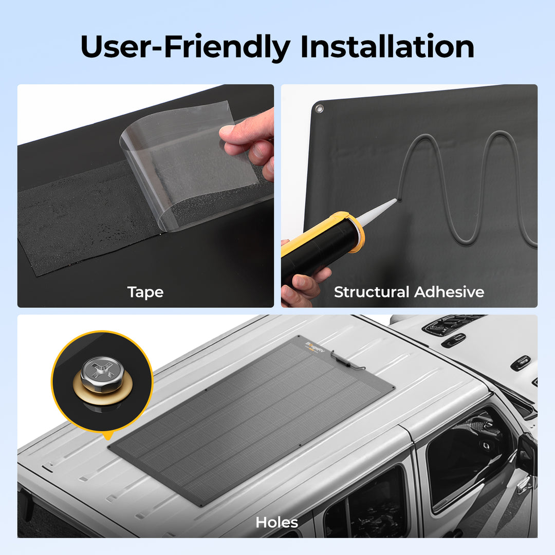 12V 200W solar panel with user-friendly installation