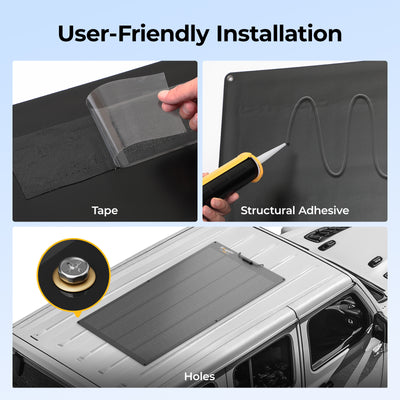 12V 200W solar panel with user-friendly installation