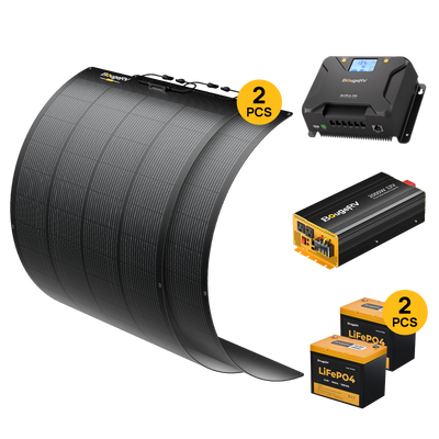 BougeRV 12V 400 Watt Arch Pro Solar System Kit