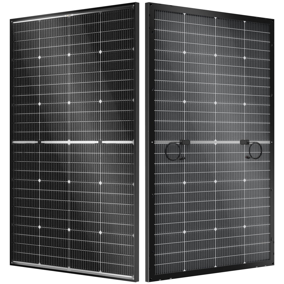BougeRV N-Type 12V 200 Watt Bifacial 16BB Solar Panel(Refurbished)