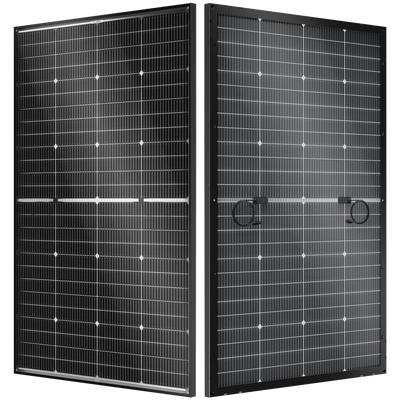 BougeRV N-Type 12V/24V 200 Watt Bifacial 16BB Solar Panel