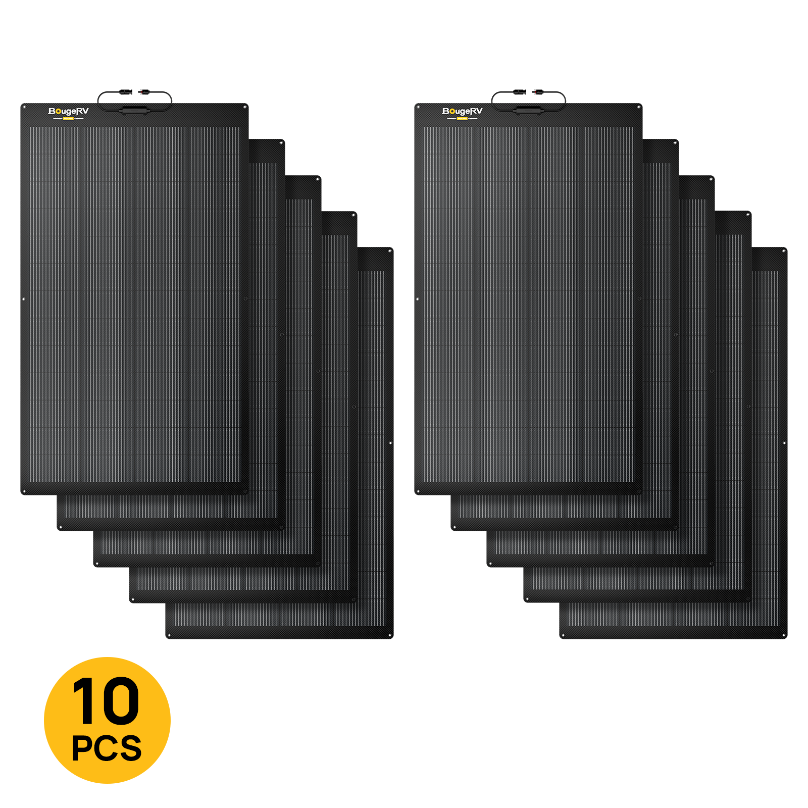 Panel solar flexible BougeRV Arch Pro 200W ShadePower tipo N