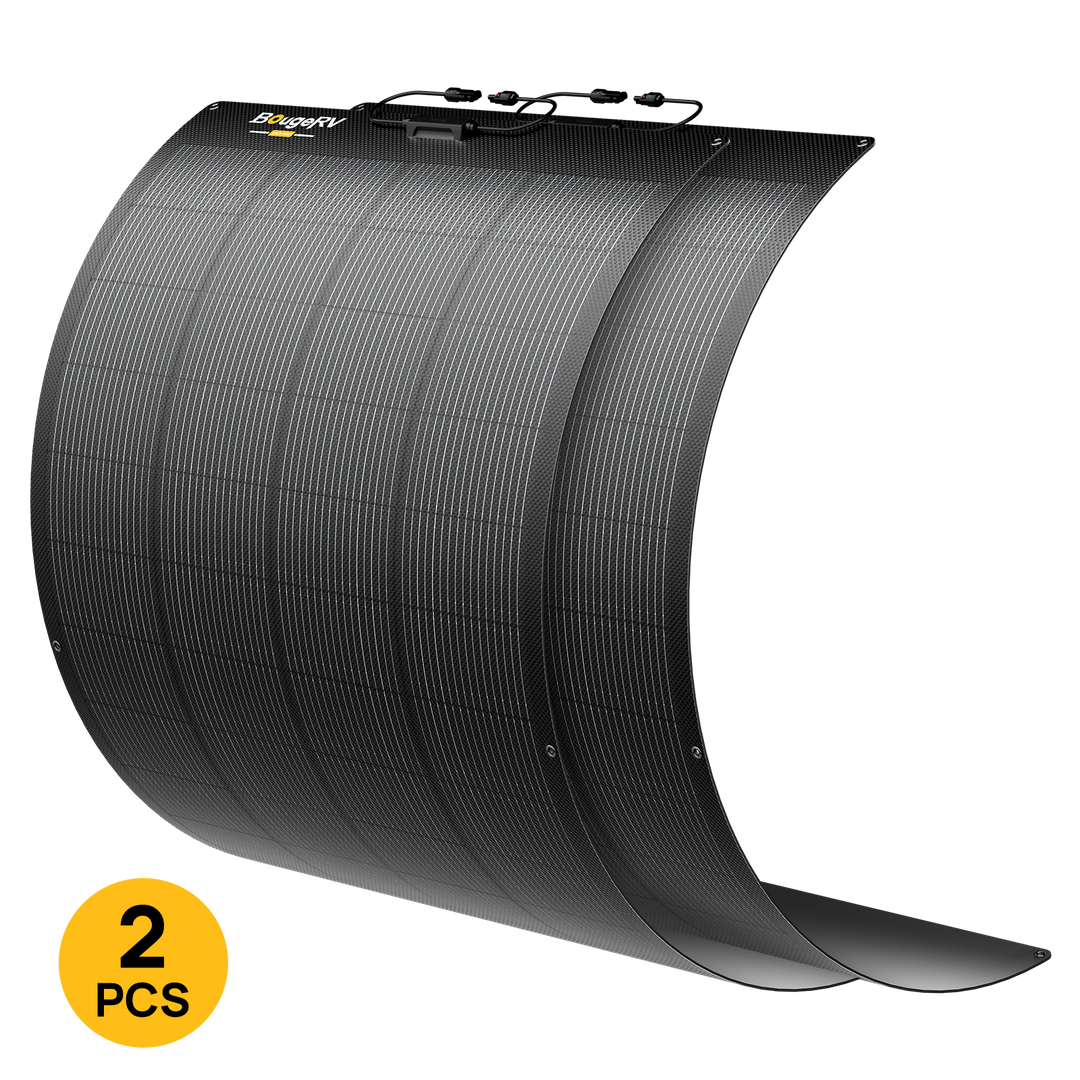 2PCs BougeRV Arch PRO flexible solar panels