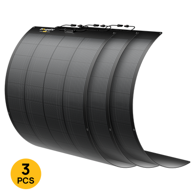 3pcs BougeRV Arch PRO flexible solar panels