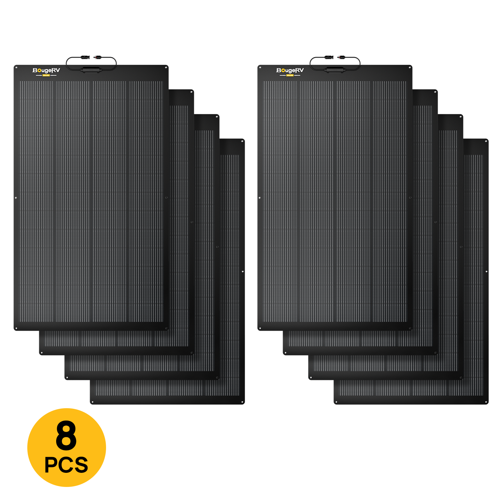 BougeRV Arch Pro 100W N-Type TOPCon Flexible Solar Panel (12V/24V Compatible)
