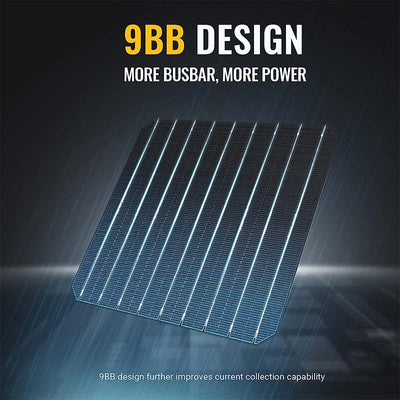 200w 9bb mono solar panel with 9BB cell