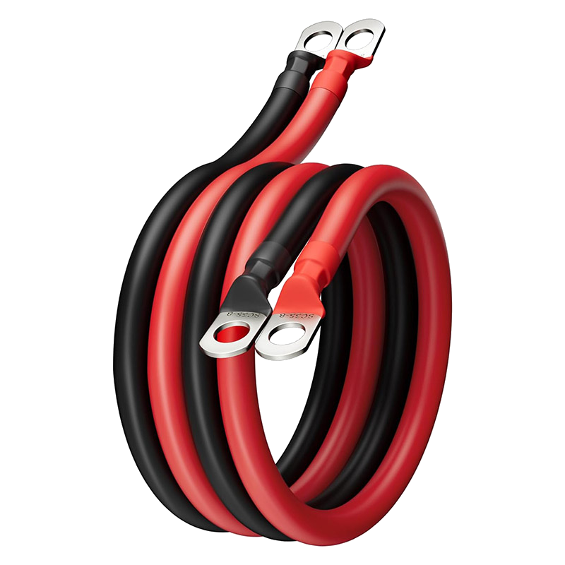 BougeRV Battery Cable with Flexible Silicone and Pure Copper Wire Set