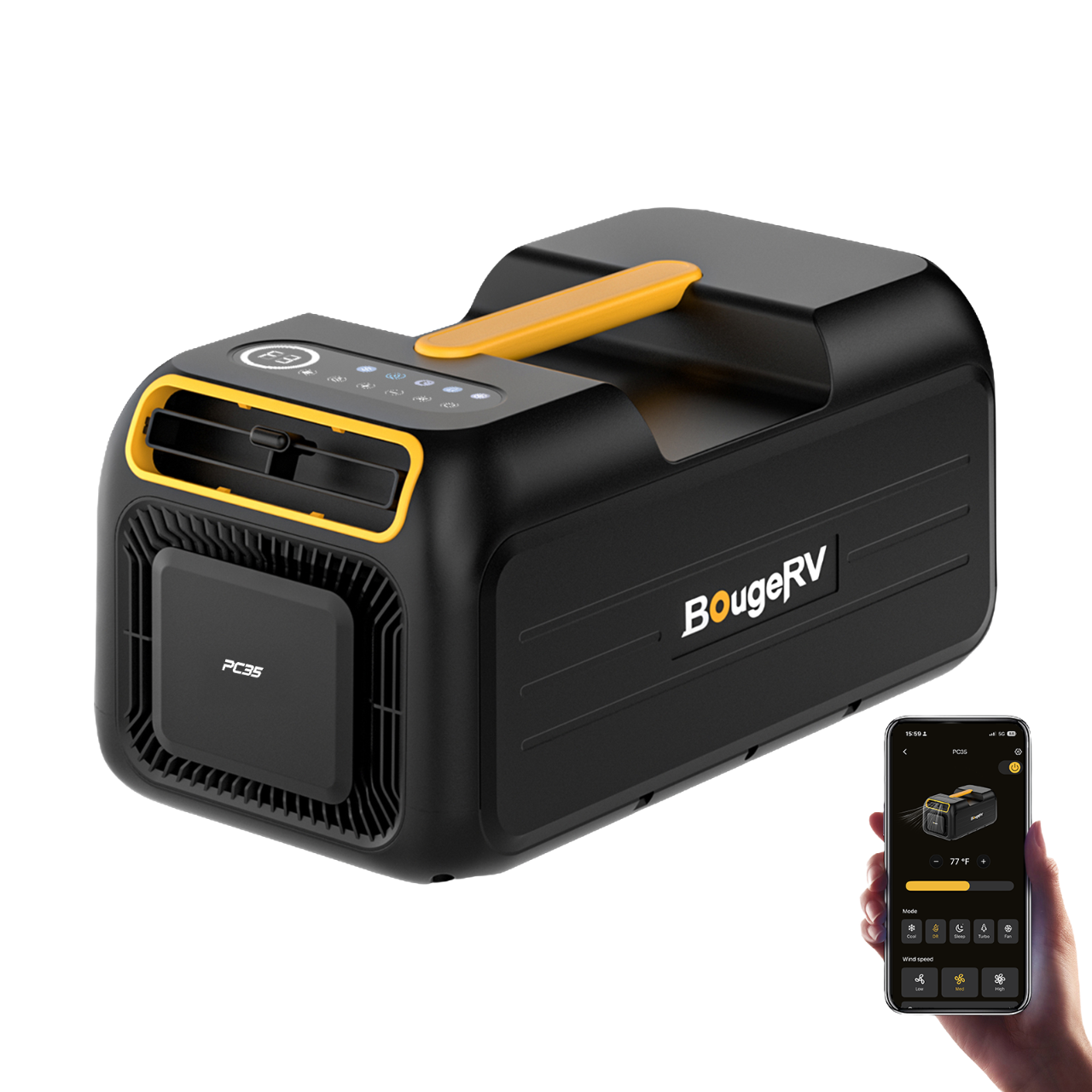 BougeRV New 3500BTU Portable Air Conditioner APP Control