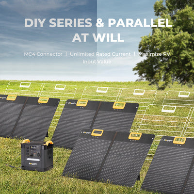 1120Wh LiFePO4 Solar Generator With 30 Quart Portable Fridge