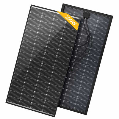 BougeRV 800W(200W*4PCS) 12V 10BB Mono Bifacial Solar Panel