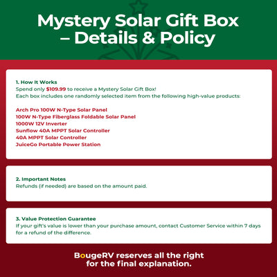 BougeRV Mystery Plus Solar Gift Box