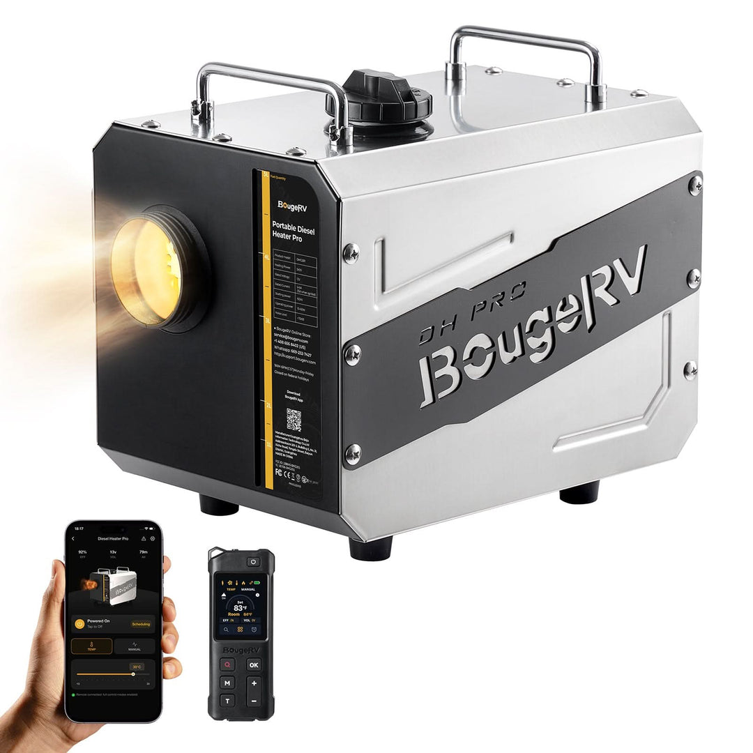 BougeRV New PRO Outdoor Portable Diesel Heater