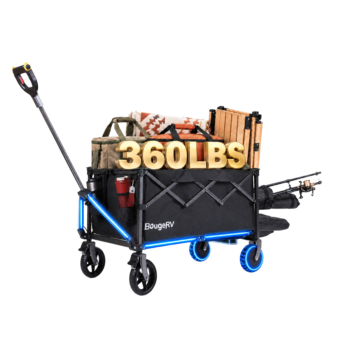 BougeRV LiteRover Foldable Utility Electric Wagon for Camping