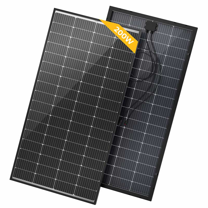 600W(200W*3PCS) Bifacial 12V 9BB Mono Solar Panel
